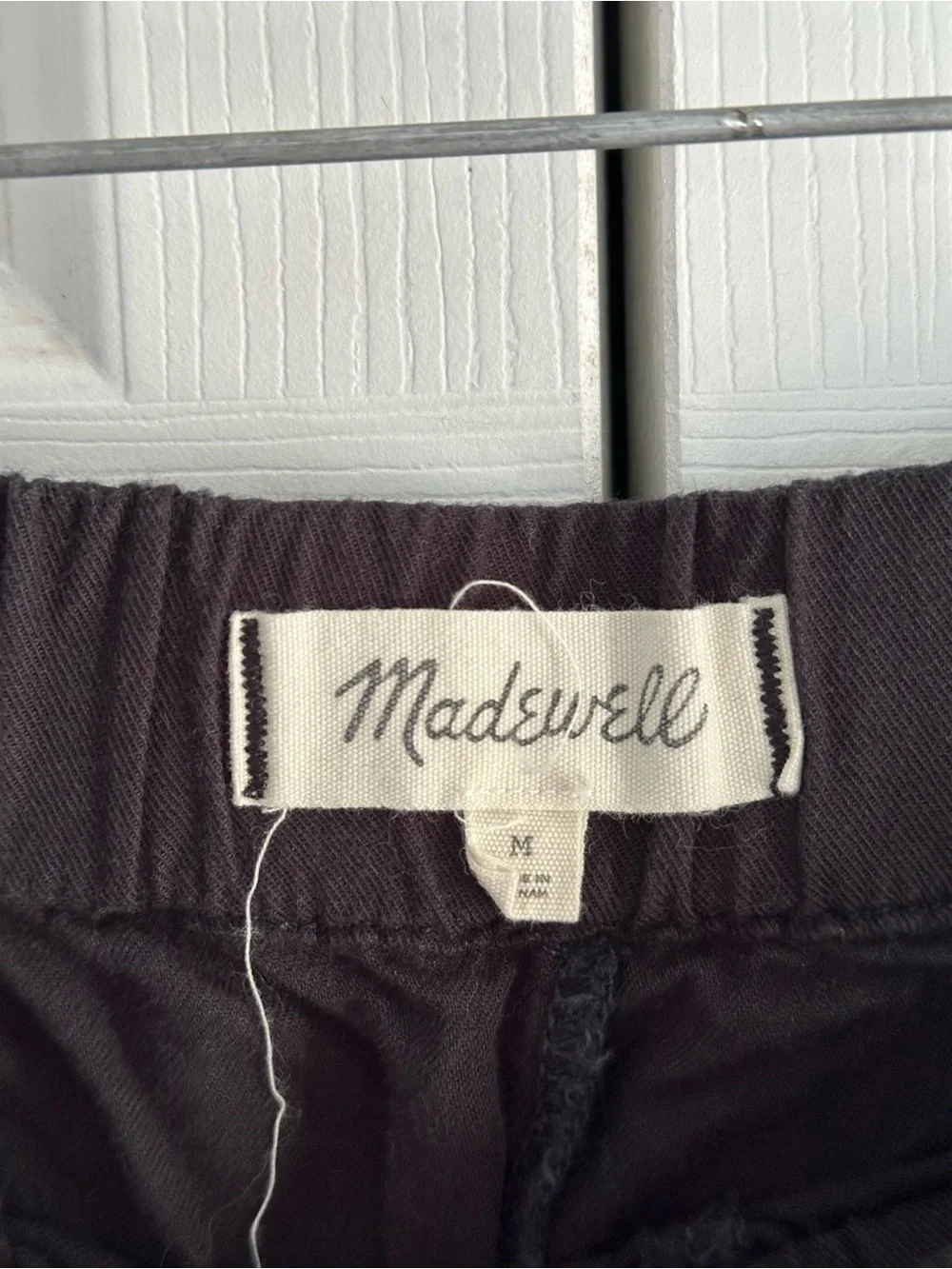 Madewell Women's Black Elastic Waist Casual Shorts